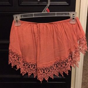 Orange crop top